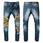 balmain jeans stretch distressed skinny army mode